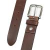 imageEddie Bauer Mens Casual Leather Belt with Metal BuckleBridle Leather  Brown