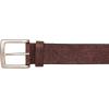 imageEddie Bauer Mens Casual Leather Belt with Metal BuckleDebossed Adventure  Brown