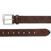 imageEddie Bauer Mens Casual Leather Belt with Metal BuckleDebossed Adventure  Tan