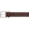 imageEddie Bauer Mens Casual Leather Belt with Metal BuckleDebossed Adventure  Tan