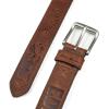 imageEddie Bauer Mens Casual Leather Belt with Metal BuckleDebossed Logo  Tan