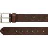 imageEddie Bauer Mens Casual Leather Belt with Metal BuckleEmbossed Sasquatch  Brown