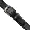 imageEddie Bauer Mens Casual Leather Belt with Metal BuckleFeather Edge  Black