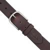 imageEddie Bauer Mens Casual Leather Belt with Metal BuckleHand Tacked  Brown