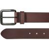 imageEddie Bauer Mens Casual Leather Belt with Metal BuckleMatte Leather  Brown