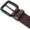 imageEddie Bauer Mens Casual Leather Belt with Metal BuckleMatte Leather  Brown