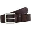 imageEddie Bauer Mens Casual Leather Belt with Metal BuckleRugged Leather  Brown