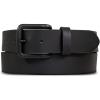 imageEddie Bauer Mens Casual Leather Belt with Metal BuckleMatte Leather  Black