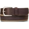 imageEddie Bauer Mens Casual Leather Belt with Metal BuckleOutdoor Comfort  Brown