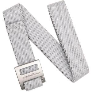 imageEddie Bauer Mens Backcountry BeltActive Stretch Webbing with Metal Glide BuckleGrey
