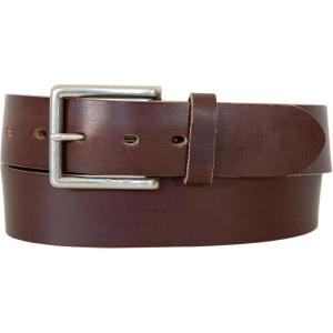 imageEddie Bauer Mens Casual Leather Belt with Metal BuckleReinforced Tab  Brown