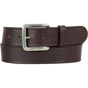 imageEddie Bauer Mens Casual Leather Belt with Metal BuckleRugged Leather  Brown