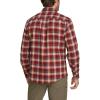 imageEddie Bauer Mens Regular Fit Field Flannel LongSleeve Shirt PatternedBurgundy