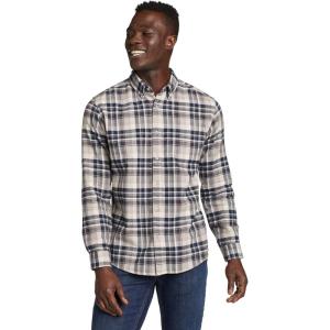 imageEddie Bauer Mens Classic Fit Favorite LongSleeve Flannel ShirtStone