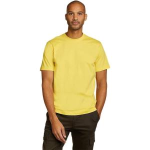 imageEddie Bauer Mens Legend Wash 100 Cotton ShortSleeve Classic TShirtBright Yellow