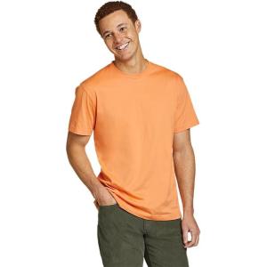 imageEddie Bauer Mens Legend Wash 100 Cotton ShortSleeve Classic TShirtTangelo