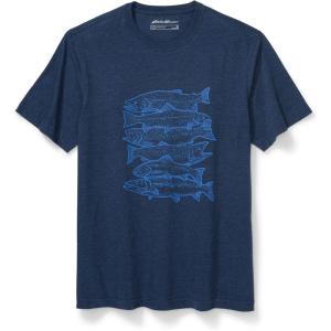 imageEddie Bauer Mens Reel Em in Graphic TeeHeather Indigo
