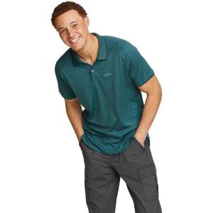 imageEddie Bauer Mens Resolution 20 Pro ShortSleeve Polo ShirtBlue Spruce