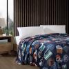imageEddie Bauer  Twin Blanket Soft ampamp Cozy Bedding Quilted Home Decor Classic Solid Grey TwinEb Stamps Blue