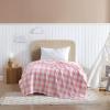 imageEddie Bauer Kids  Throw Blanket Super Soft ampamp Cozy Kids Fleece Bedding Playful Home Decor Fish Lake Grey 50quot x 60quotPoppy Plaid PinkWhite