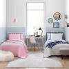 imageEddie Bauer Kids  Throw Blanket Super Soft ampamp Cozy Kids Fleece Bedding Playful Home Decor Fish Lake Grey 50quot x 60quotPoppy Plaid PinkWhite