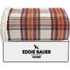 imageEddie Bauer  Blanket Super Soft Reversible Sherpa ampamp Brushed Fleece Bedding Throw Blankets for Couch Ideal for Lounging Edgewood Plaid GreyEdgewood Red
