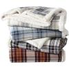 imageEddie Bauer  Blanket Super Soft Reversible Sherpa ampamp Brushed Fleece Bedding Throw Blankets for Couch Ideal for Lounging Edgewood Plaid GreyEdgewood Plaid Grey