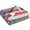 imageEddie Bauer  Throw Blanket Brushed Fleece Bedding with Sherpa Reverse Soft ampamp Cozy Home Decor for Bed or Couch Fair Isle Dark Steel 50quot x 70quotFair Isle Dark Steel
