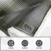imageEddie Bauer  Throw Blanket Brushed Fleece Bedding with Sherpa Reverse Soft ampamp Cozy Home Decor for Bed or Couch Fair Isle Dark Steel 50quot x 70quotNordic Plaid Green