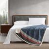 imageEddie Bauer  Throw Blanket Brushed Fleece Bedding with Sherpa Reverse Soft ampamp Cozy Home Decor for Bed or Couch Fair Isle Dark Steel 50quot x 70quotFair Isle Midnight