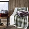 imageEddie Bauer  Throw Blanket Brushed Fleece Bedding with Sherpa Reverse Soft ampamp Cozy Home Decor for Bed or Couch Fair Isle Dark Steel 50quot x 70quotNordic Midnight