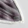 imageEddie Bauer  Throw Blanket Brushed Fleece Bedding with Sherpa Reverse Soft ampamp Cozy Home Decor for Bed or Couch Fair Isle Dark Steel 50quot x 70quotNordic Plaid Purple