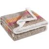 imageEddie Bauer  Throw Blanket Brushed Fleece Bedding with Sherpa Reverse Soft ampamp Cozy Home Decor for Bed or Couch Fair Isle Dark Steel 50quot x 70quotFair Isle Khaki