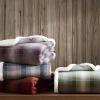 imageEddie Bauer  Throw Blanket Brushed Fleece Bedding with Sherpa Reverse Soft ampamp Cozy Home Decor for Bed or Couch Fair Isle Dark Steel 50quot x 70quotNordic Plaid Purple