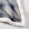 imageEddie Bauer  Throw Blanket Brushed Fleece Bedding with Sherpa Reverse Soft ampamp Cozy Home Decor for Bed or Couch Fair Isle Dark Steel 50quot x 70quotNordic Midnight