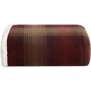 imageEddie Bauer  Throw Blanket Brushed Fleece Bedding with Sherpa Reverse Soft ampamp Cozy Home Decor for Bed or Couch Fair Isle Dark Steel 50quot x 70quotNordic Raisin