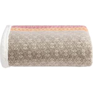 imageEddie Bauer  Throw Blanket Brushed Fleece Bedding with Sherpa Reverse Soft ampamp Cozy Home Decor for Bed or Couch Fair Isle Dark Steel 50quot x 70quotFair Isle Khaki