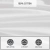 imageEddie Bauer  Queen Sheet Set Washed Percale Bedding Set with Deep Pockets Super Soft 100 Luxury Cotton with Smooth Percale Weave Percale Purple QueenPercale Offwhite