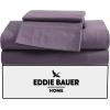 imageEddie Bauer  Queen Sheet Set Washed Percale Bedding Set with Deep Pockets Super Soft 100 Luxury Cotton with Smooth Percale Weave Percale Purple QueenPercale Purple
