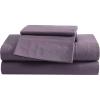 imageEddie Bauer  Queen Sheet Set Washed Percale Bedding Set with Deep Pockets Super Soft 100 Luxury Cotton with Smooth Percale Weave Percale Purple QueenPercale Purple