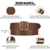 imageEddie Bauer Womens Casual Leather Belts with Durable Metal BuckleCenter Bar  Tan