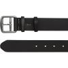 imageEddie Bauer Womens Casual Leather Belts with Durable Metal BuckleDouble Keeper  Black