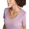 imageEddie Bauer Womens Favorite ShortSleeve VNeck TShirtHtr Indigo