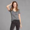imageEddie Bauer Womens Favorite ShortSleeve VNeck TShirtMed Htr Gray