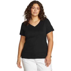 imageEddie Bauer Womens Favorite ShortSleeve VNeck TShirtBlack