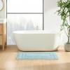 imageEddie Bauer  Bath Rug Soft Plush Tufted with SkidResistant Backing Quick Dry ampamp Super Absorbent Logan Beige 24quot x 40quotLogan Aqua