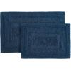 imageEddie Bauer  Bath Rug Soft Plush Tufted with SkidResistant Backing Quick Dry ampamp Super Absorbent Logan Beige 24quot x 40quotLogan Indigo Blue
