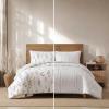 imageEddie Bauer  FullQueen Comforter Set Super Soft Reversible Bedding with Matching Sham Floral ampamp Pinstripe Design Wildflower Beige FullQueenWildflower Beige