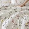 imageEddie Bauer  FullQueen Comforter Set Super Soft Reversible Bedding with Matching Sham Floral ampamp Pinstripe Design Wildflower Beige FullQueenWildflower Beige