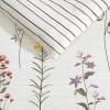 imageEddie Bauer  FullQueen Comforter Set Super Soft Reversible Bedding with Matching Sham Floral ampamp Pinstripe Design Wildflower Beige FullQueenWildflower Beige